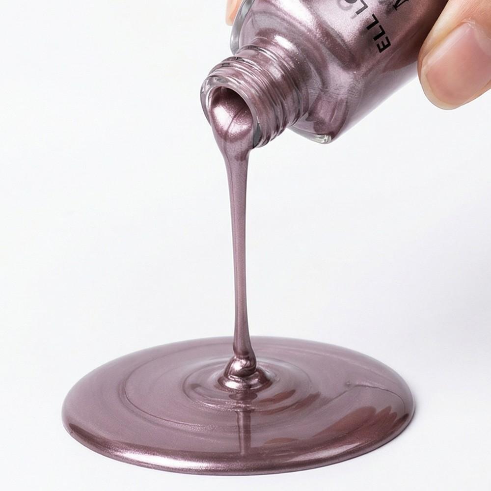 ELLE LOUREL Nails Salon Mirror Smoky Gray Nail Polish, 10ml, Compact Bottle, Portable and Easy to Carry, Quick-Dry Formula, Gentle and Non-Damaging to Nails, 1-2 Coats for Full Saturation, Long-Lasting and Scratch-Resistant, Premium Feel