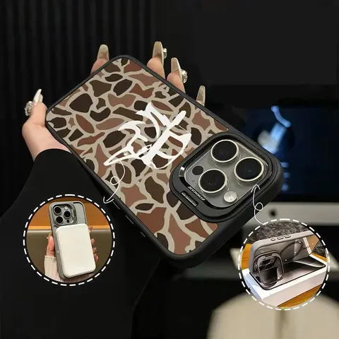Old School Camo Red Neck Duck Tough Design Magsafe Casing For iphone 17 16 15 14 13 12 11 PRO PLUS MAX AIR Hard TPU Metal lens frame Film Hard Shockproof Protection Anti-Drop Protective Protector Camera Holder Phone Cases.anti-fall vintage affordable QX71