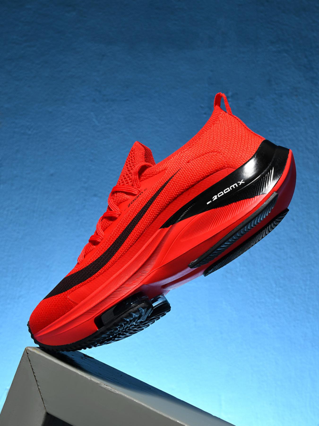 Men Sports Running Shoes Casual Marathon Air Cushion Sneakers Leather Breathable Lightweight Male Comfortable Athletic Nonskid Casual Sneakers Hiking Outdoor Footwear