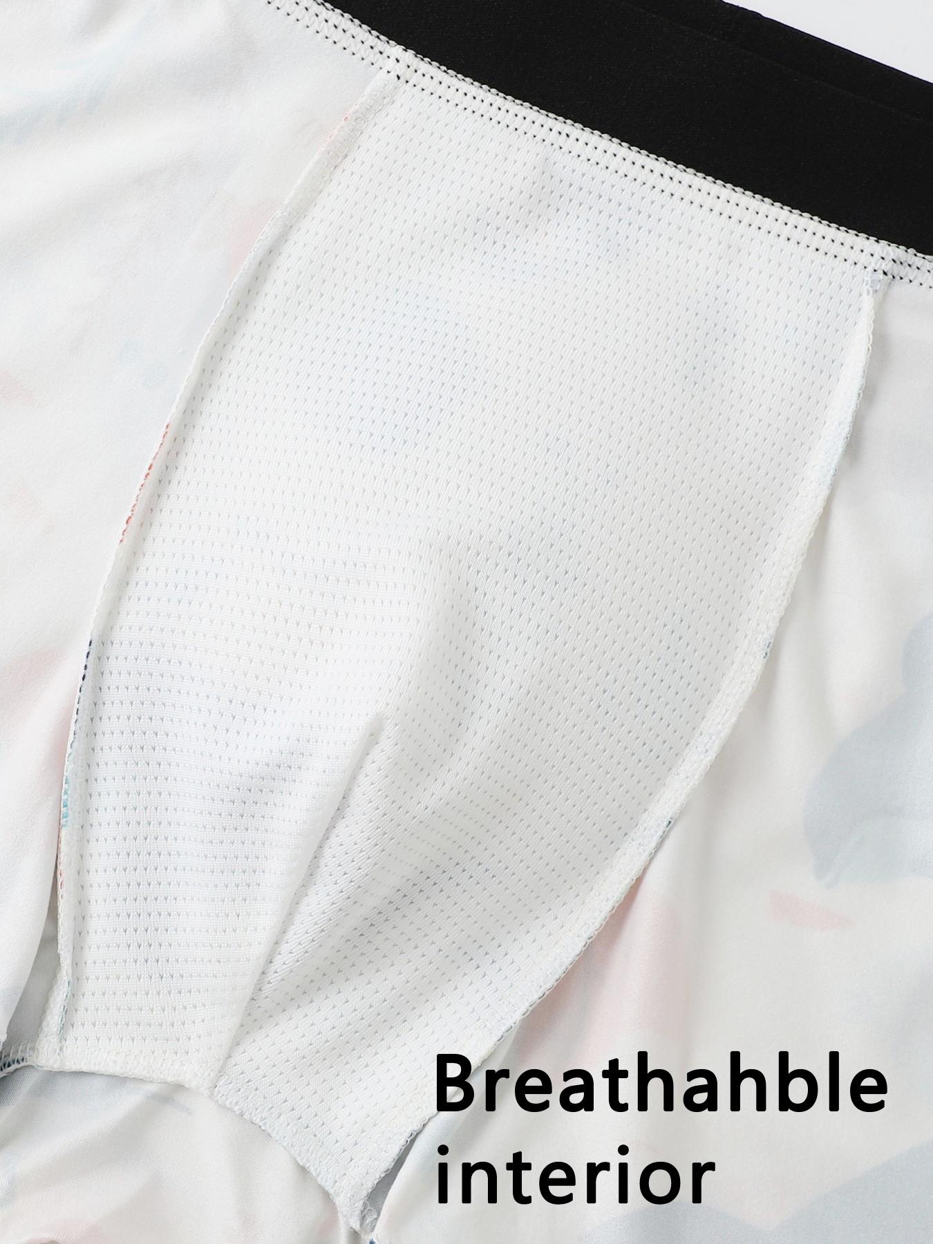 4-piece marine-style men's underwear | Marine life print pattern | Soft and well-shaped