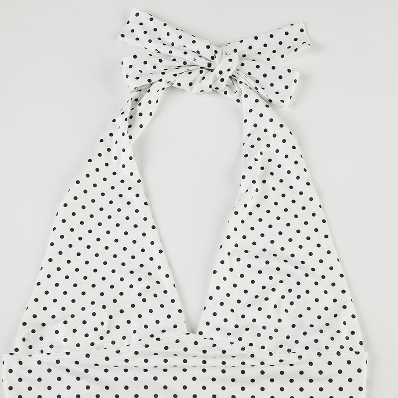 Women's Plain Halter Neck Top, Casual Fitted Sleeveless Top for Summer, Women's Clothing for Daily Wear