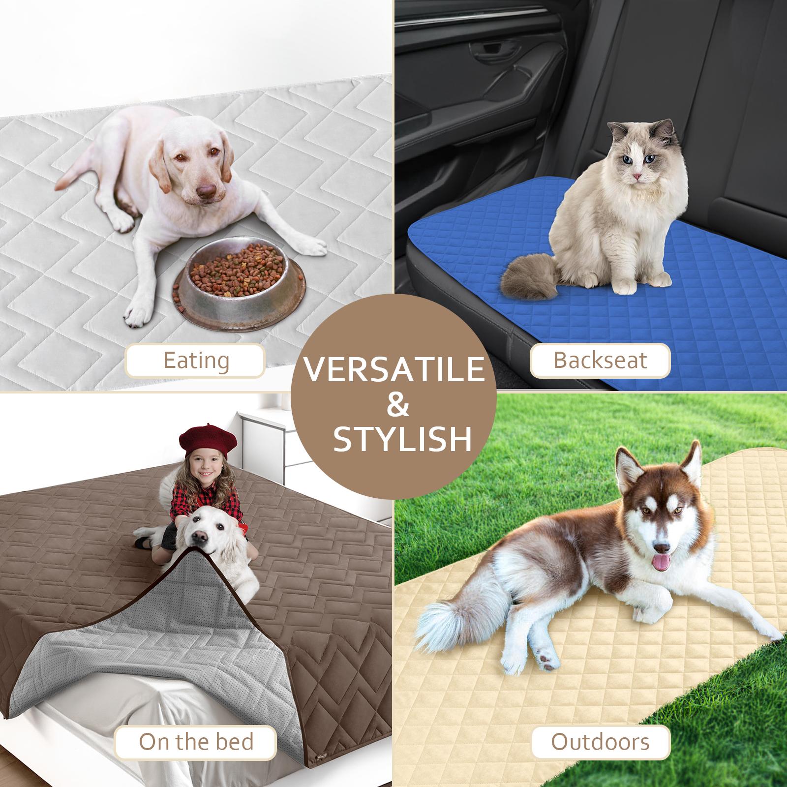 Moonsea Waterproof Pet Blanket with Non-Slip Bottom, Washable Dog Bed Cover, Soft Comfortable Sofa Couch Cover, Reusable Mattress Furniture Protector, Portable Lightweight Indoor Outdoor Dog Pads Training Mat, Pet Supplies Bedding #TiktokShopSpringGlowUp