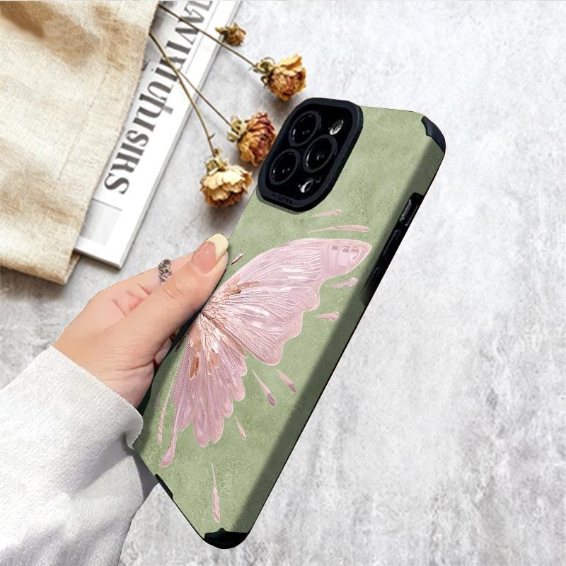Ethereal Artistic Butterfly Phone Case, Multiple Specifications Available, Translucent Wing Design, Slim Protective Cover for Daily Use, Stylish & Durable Mobile Accessory