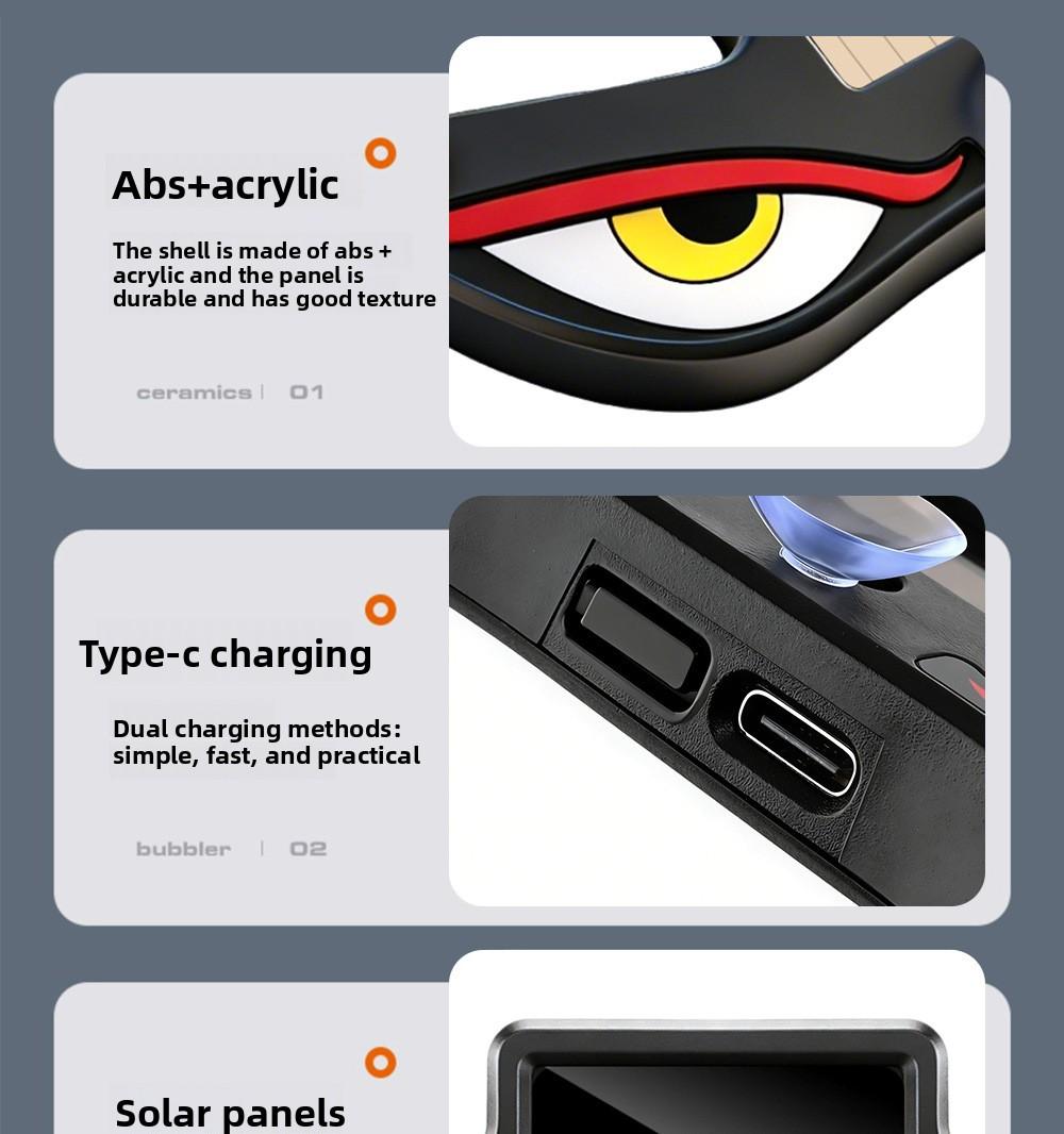 Solar Devil Eye Rear Window Light |   Wireless LED Accent Glow for Night Drive & Car Meets