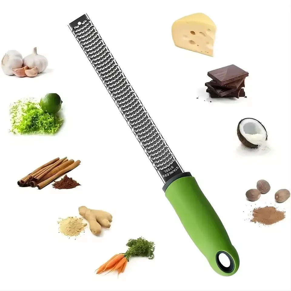 Stainless Steel Lemon Zester & Cheese Grater, Fruit Citrus Zester, Durable Kitchen Tool for Easy Shredding, Perfect for Home Use