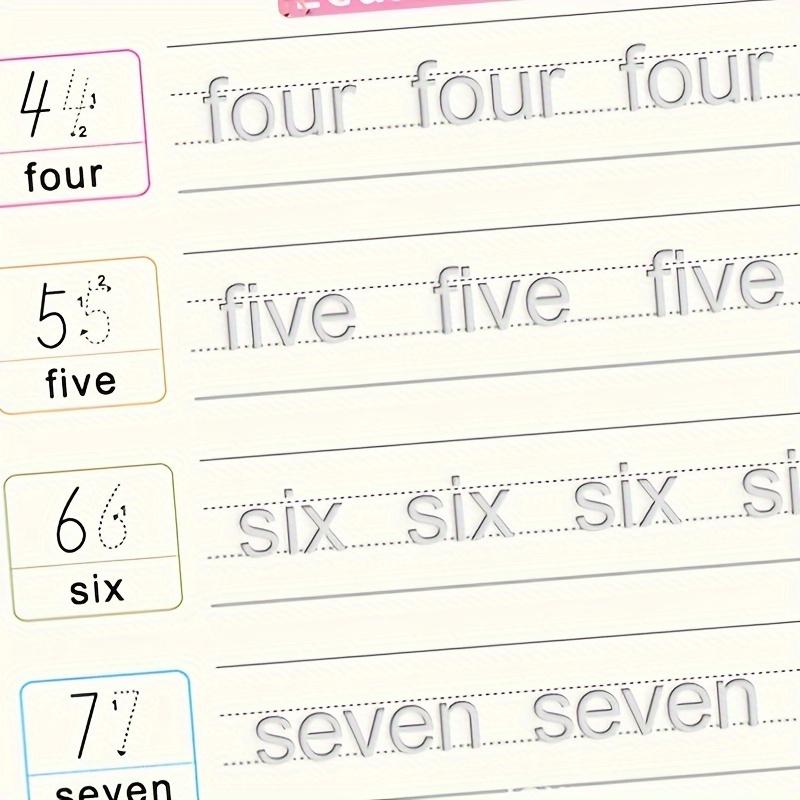 Magic Calligraphy Practice Book Set, Reusable Handwriting Copybook, Includes 4 Books, 1 Pen, 10 Refills, Random Grip Color