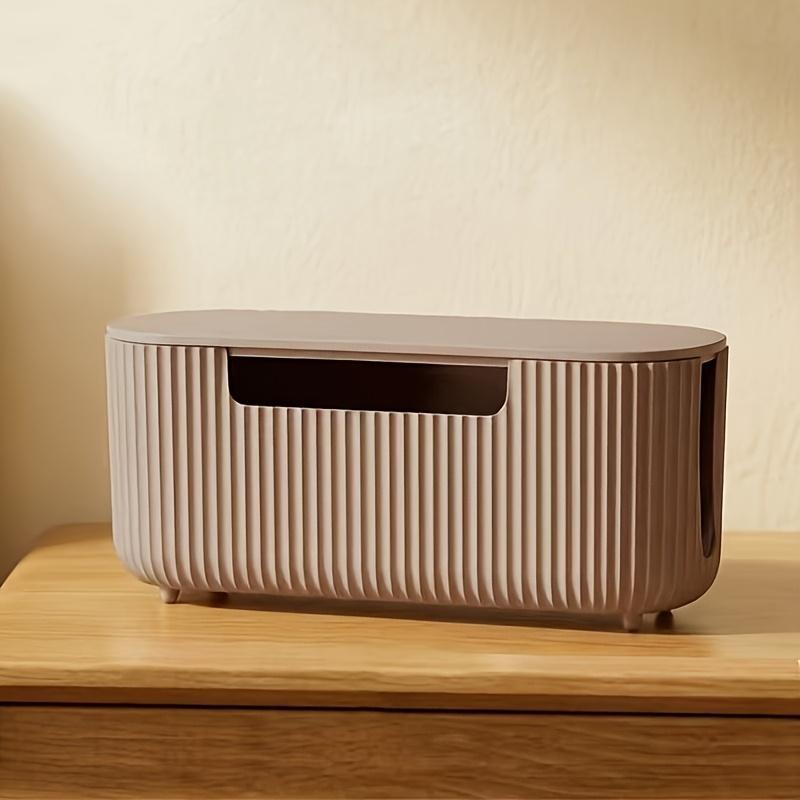 Cable Management Box Cable Management Kit for Power Strip to Hide Wires,Cord Organizer Boxes,Safe ABS Material Wire Organizer of Cable Clips Sleeve for Home & Office