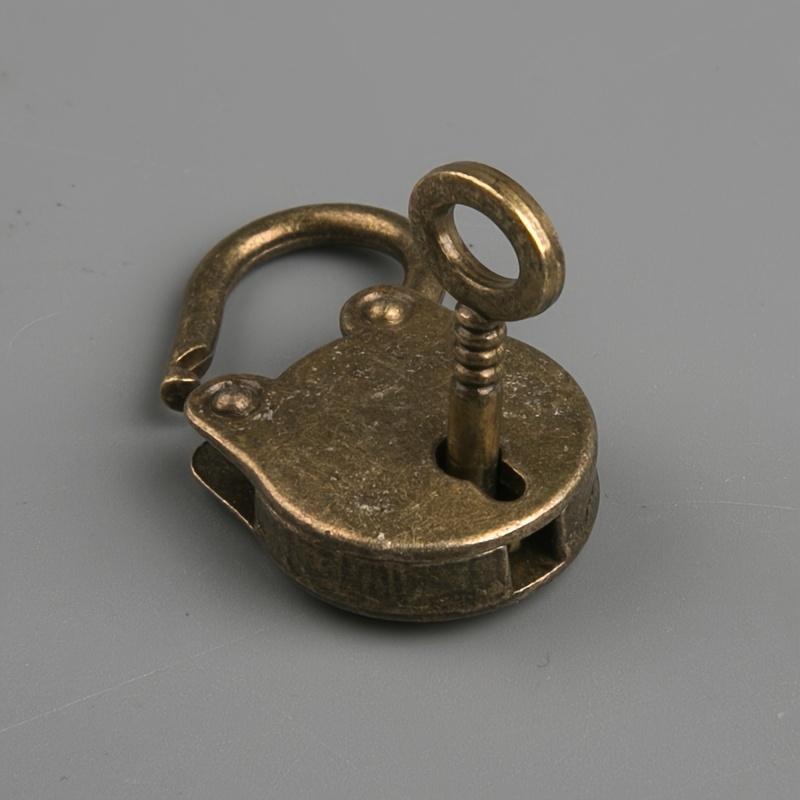 2pcs bronze metal mini lock mini cute password padlock drawer lock lock student dormitory cabinet small household backpack lock.