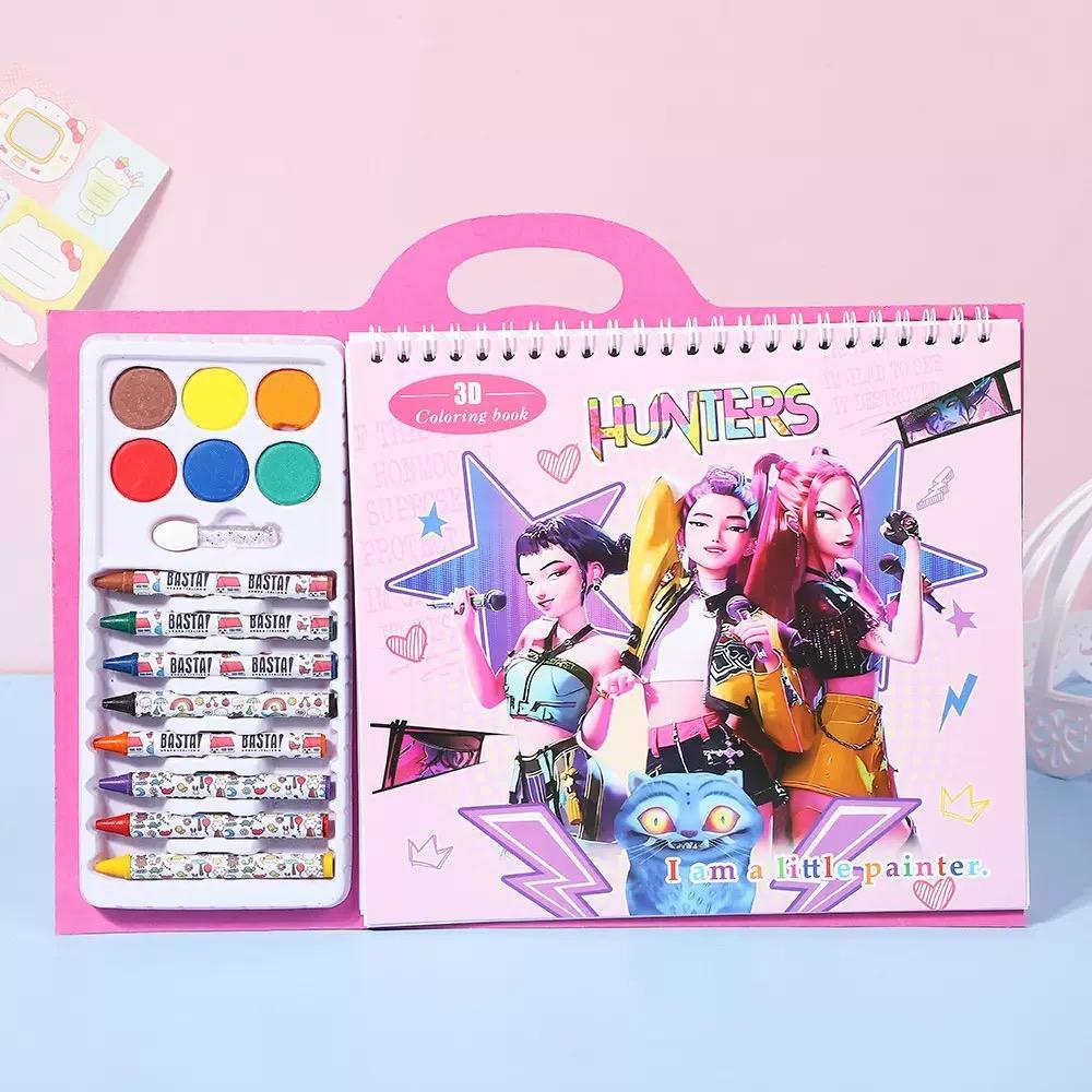 K-Pop Anime Paint Coloring Book  Drawing Book Safe Painting Coloring Graffiti Book，Kpop Drawing Art Kit Gifts for Kids Girls Boys Teens, Art Set ,Crayons,Colors Brush Paint Pens for  Painting, Card Making, DIY & Art Supplies modelpaintingm.