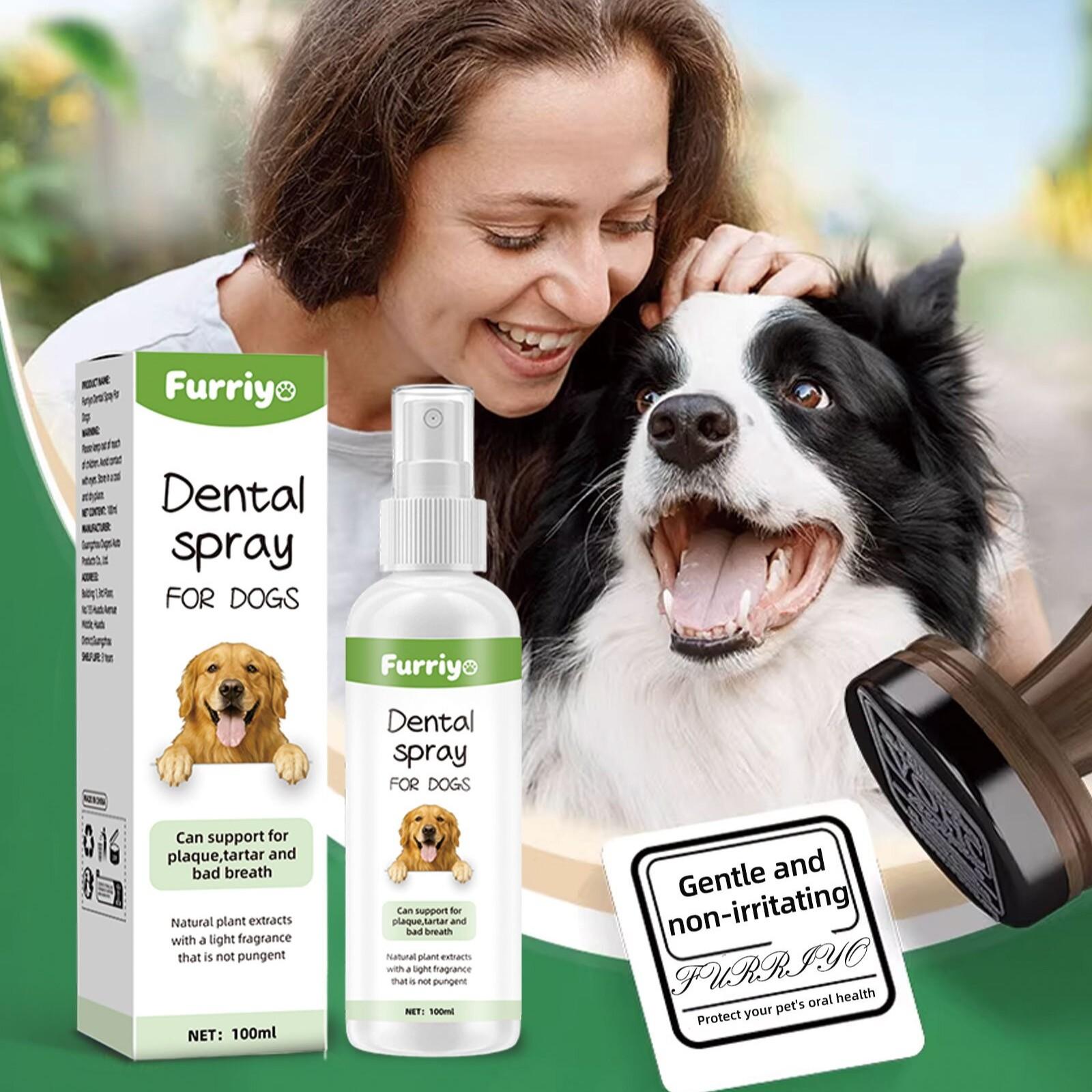 Pet Mint Fresh Breath Spray, Cat Dog Bad Breath Remover, Oral Care Deodorizer, Antibacterial Mouthwash, Pet Grooming Essential