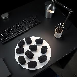 10Pcs Black Parrott B350 Foam Replacement for BlueParrott B450 B550 C400 S450 B250 B350 Headset Windscreen Mic Cover,Microphone Windscreens Windscreens and Pop Filters Accessories