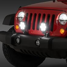 Nilight 2PCS 4Inch Led Pods Round 3370LM Built-in EMC Work Light 90° Flood Beam Angle for Offroad Lights Side Light Rear Back-Up Light for Tractor Truck Motorcycle Boat ATV UTV  dealsforyoudays