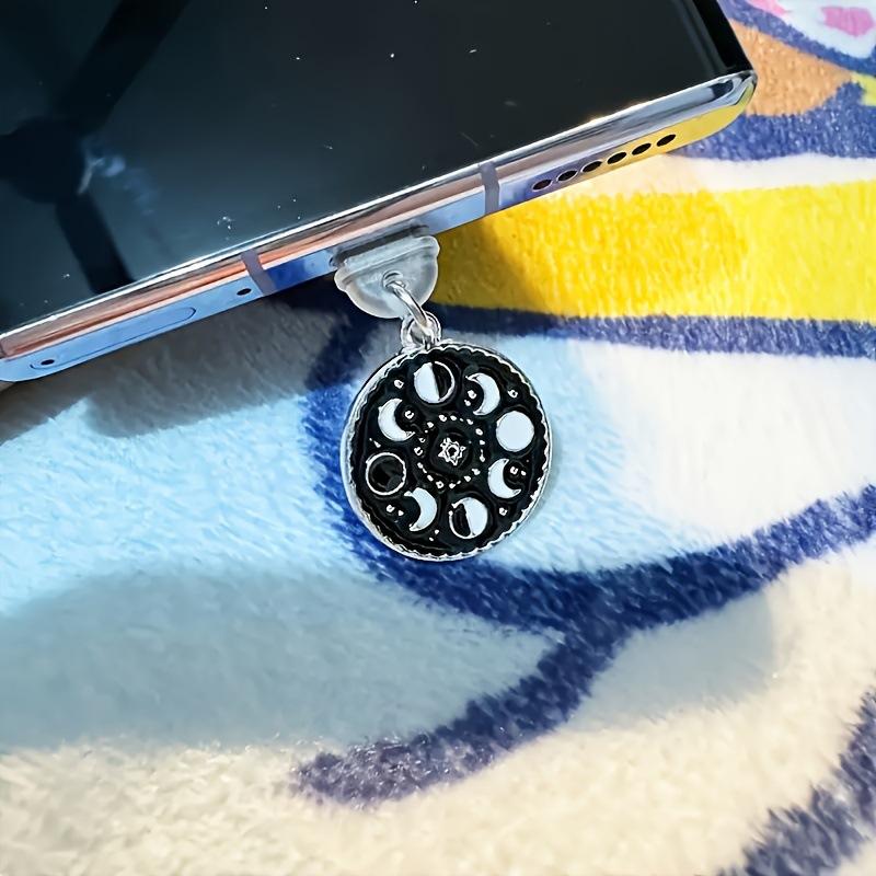Mobile Phone Dust Plugs - Creative Astronomical Chart Mobile Phone Dust Plug Pendant - Suitable for iPhone, Type-C and Android Dust Plugs - Compact and Practical - Perfect as a Small Gift - Phone Charms