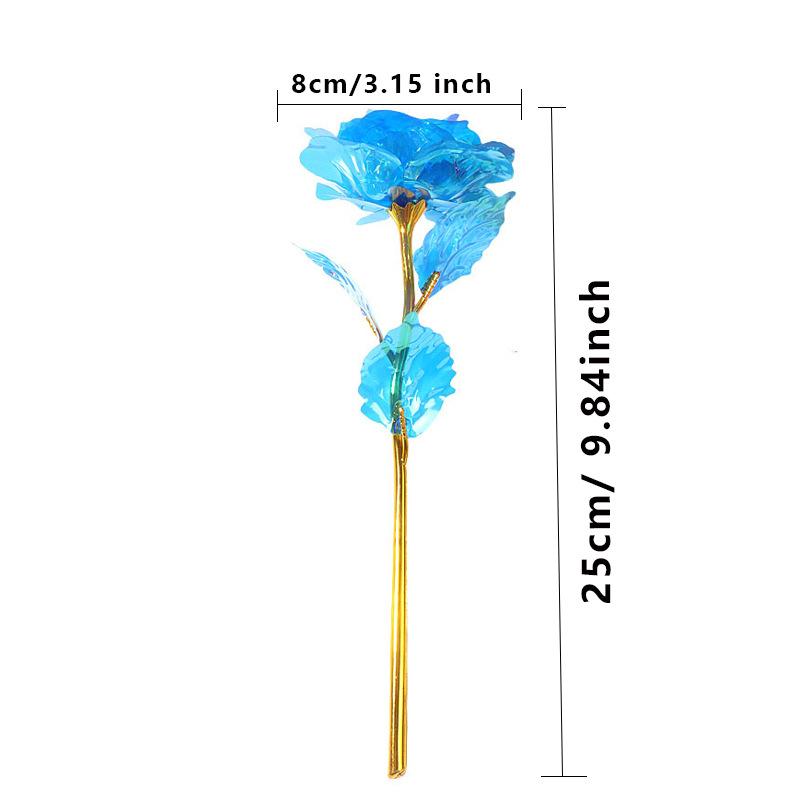 Realistic Rose Flower Decoration, Non-Dying Sunlight Color-Changing Design, Multiple Colors Available, Ideal Gift for Birthdays & Anniversaries