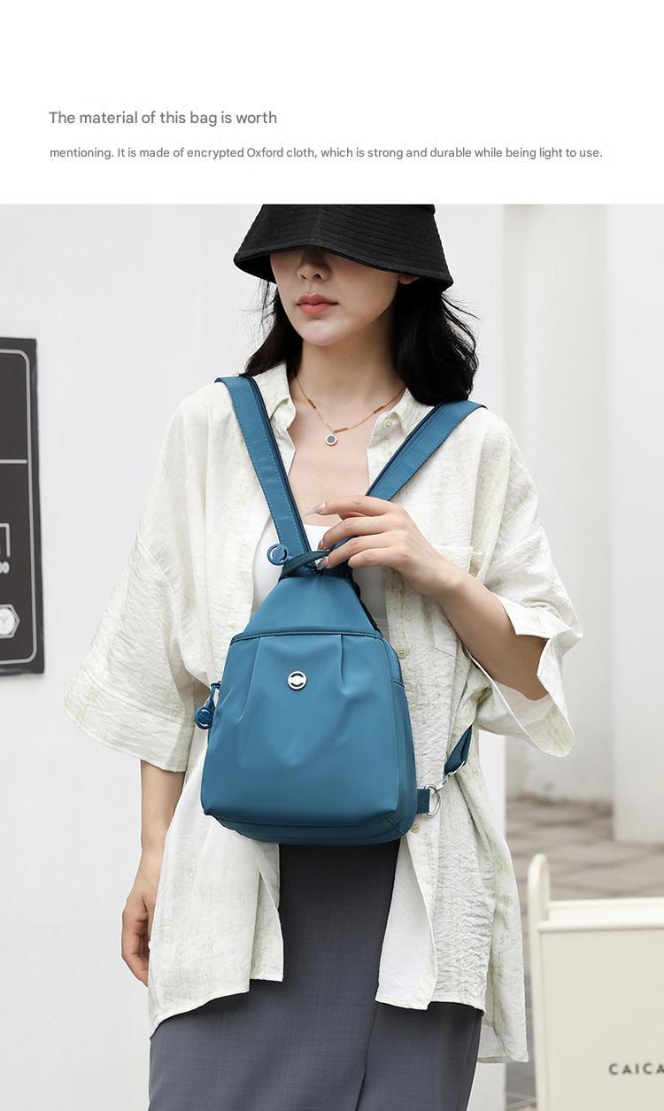 Velora Fashion Oxford Cloth Casual Backpack Messenger Bag Chest Bag with Side Pouch Adjustable Strap Zipper Pocket Inner Patch Pocket 30x21x14cm Velora Fashion Oxford Cloth Casual Backpack Messenger Bag Chest Bag with Side Pouch Adjustable Strap Zipper Pocket Inner Patch Pocket 30x21x14cm