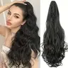 Women's Soft Wavy Blonde Synthetic Claw Ponytail Extensions - Thick Volume Hairpiece, Curly Wave Style, Chic Synthetic Extensions & Pieces, Natural Look, Daily/Party Casual Ponytail Hairstyles