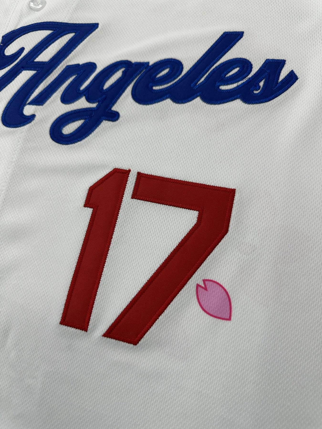 Men's Cherry Blossom Embroidered Baseball Jersey, Casual Loose Short Sleeve V Neck Baseball Top for Fall & Winter, Baseball Christmas Gifts, Men's Sportswear for Training & Competition