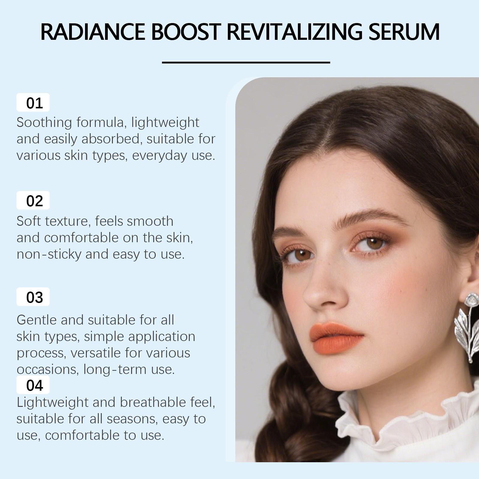 Zyvarn Radiance Boost Revitalizing Serum | Centella Asiatica Niacinamide Hyaluronic Acid Ceramides Copper Tripeptide-1, Gentle for Sensitive Skin, Soothing Brightening Hydrating Barrier Repair Daily Face Serum