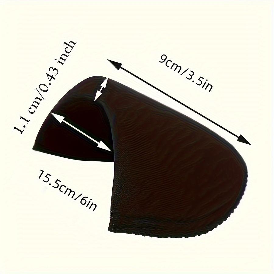 Thickness 1cm / 0.39inch Shoulder Pads Set Polyester Pad for Women Men Teens Sewing Accessories Clothes Set-in Shoulder Pads (2Black + 2 White)