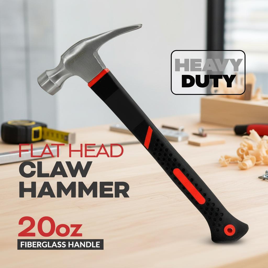 20 oz Head Weight Welding Chipping Hammer - Professional Slag Hammer for Welders - Forged Steel Impact Tool for Metal Work - Welding Hammer with Ergonomic Handle for Duct Work & Sheet Metal Projects