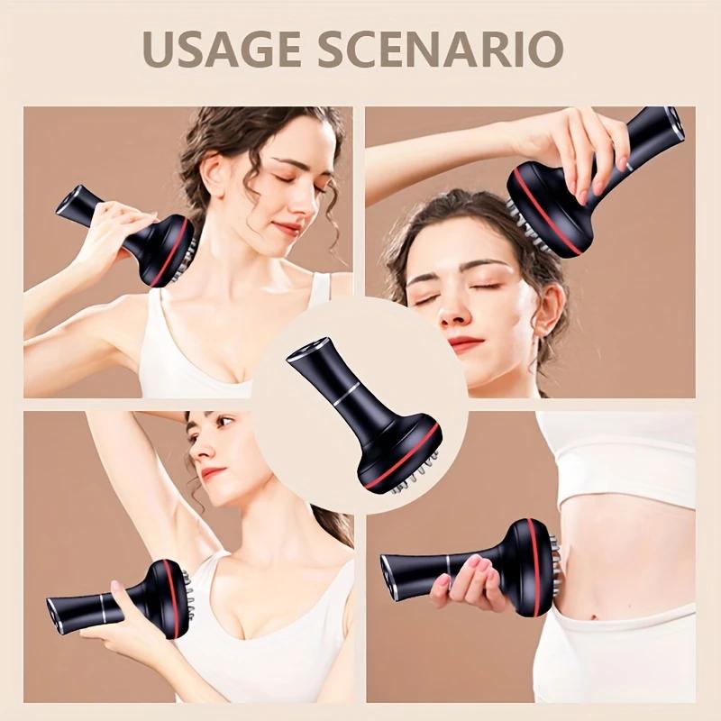【Valentine's Day Gift】 Electric massage brush - FullBody Abdomen, Leg, Back and Shoulder Massage,USB Charging TPE Muscle Soothing, Portable Electric massage brush, Holiday Gifts for Parents,Home Fitness Tools 16  head  massager whole body muscle fascial