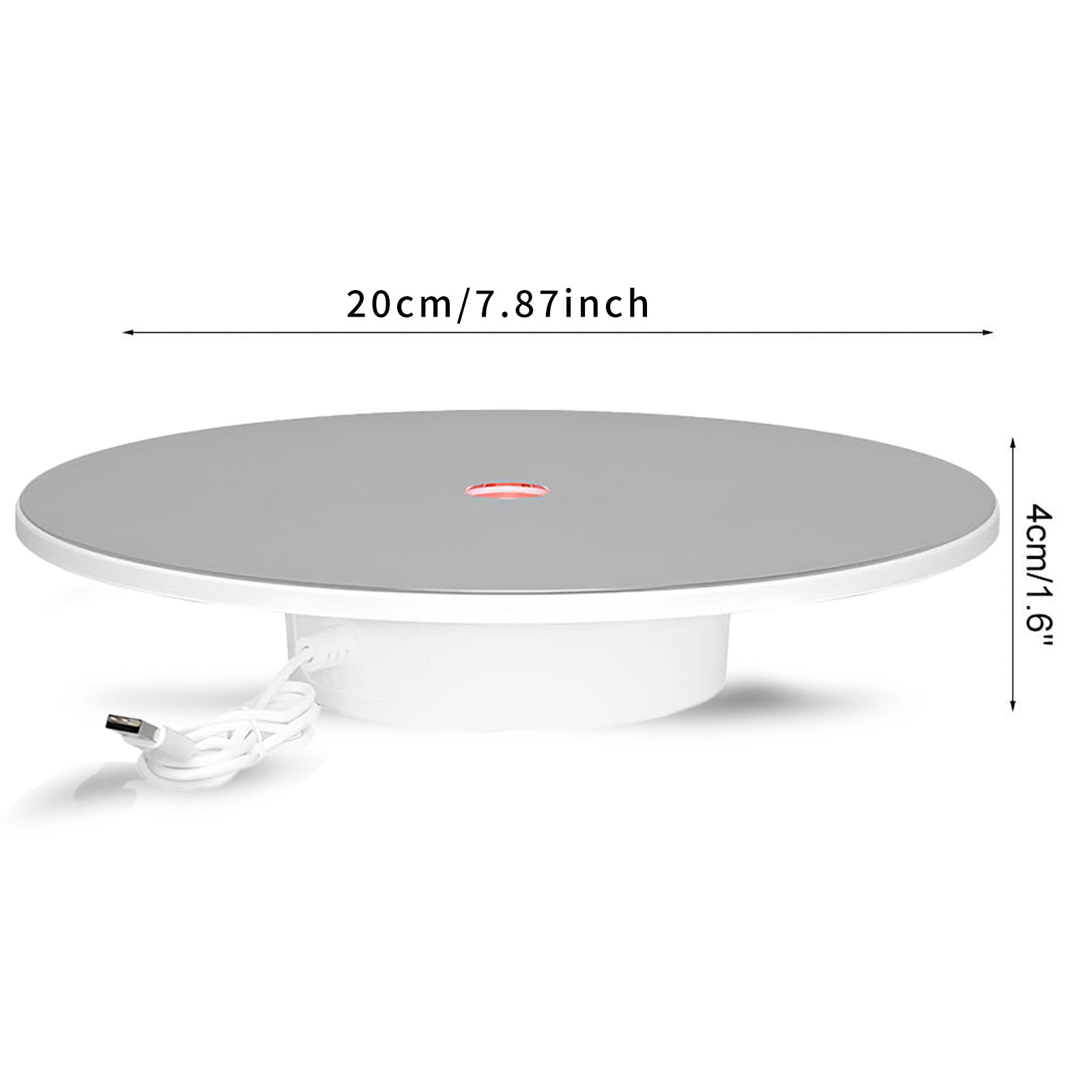2Pcs 6 Inch 8 Inch The 360° electric rotating display stand, Display Holder, has a diameter of 15 CM 20 CM, The USB electric rotating table rotates clockwise and is suitable for jewelry, lipstick, watches, photography, figurines, live streaming 2Pcs 6 Inch 8 Inch The 360° electric rotating display stand, Display Holder, has a diameter of 15 CM 20 CM, The USB electric rotating table rotates clockwise and is suitable for jewelry, lipstick, watches, photography, figurines, live streaming