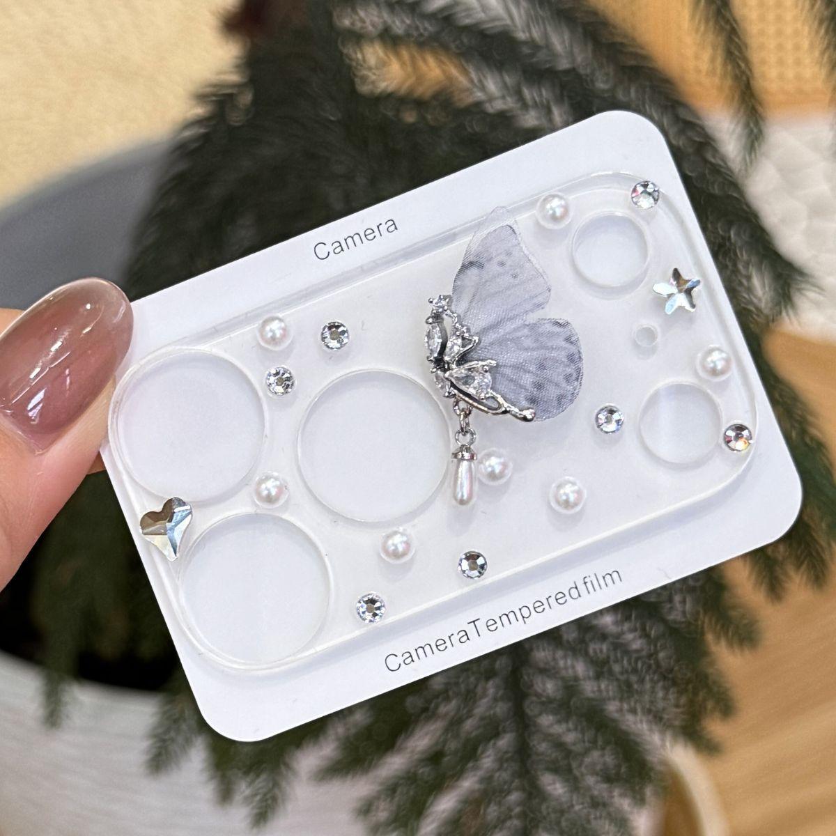 1pcs Shiny Diamond Transparent Tempered Glass Screen Protector Film for Apple iPhone 17 Pro/17 Pro Max, Durable Protective Cover Accessories