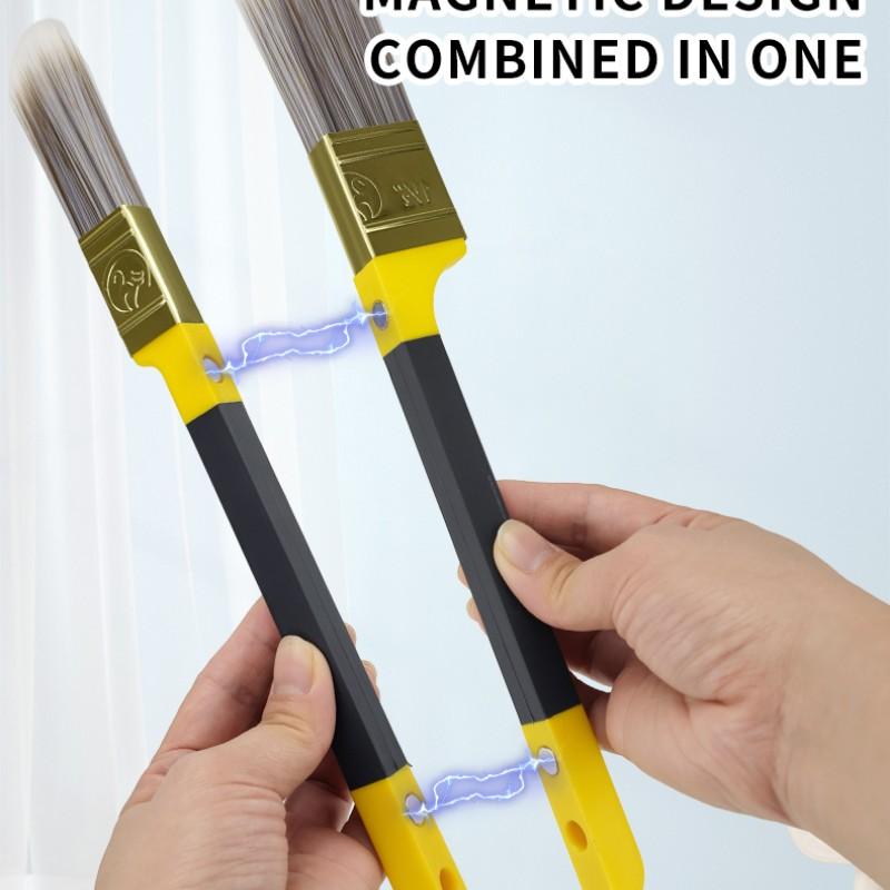 Magnetic Paint Brush, Strong Magnetic Attachment, Durable & Reusable Design, Ideal for DIY Painting Projects, Easy Application Tool