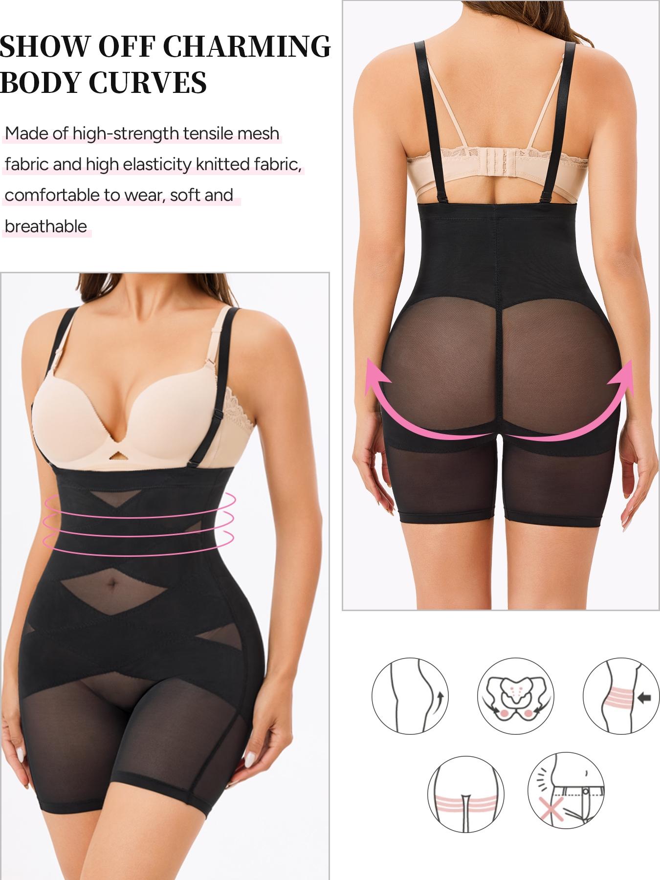 Women's High Waist Panties, Adjustable Straps, Anti-Slip Design, Cross Layer Interior, Perfect for Daily Wear & Special Occasions, High Waist Shaper, High Compression Shapewear