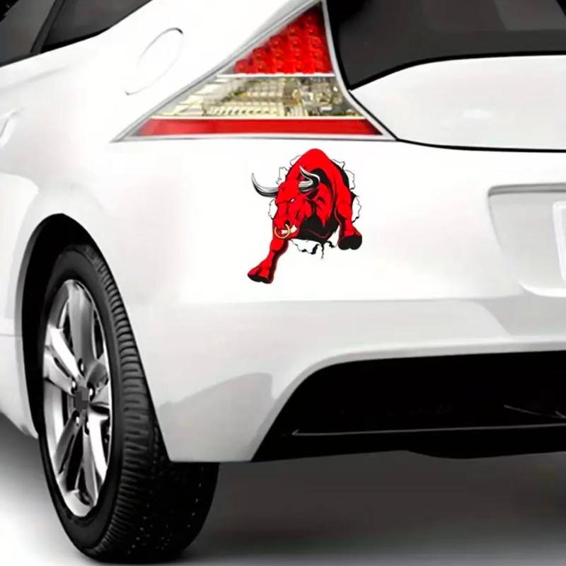 Angry Bull, Side Vinyl Decal with Aggressive Spanish Bull Design, Suitable for Trucks, Motorcycles, Metal Surfaces, Sticker for Cars