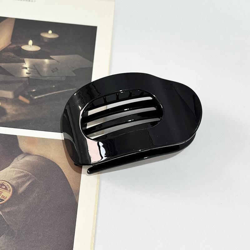 Daily Basic Matte Oval Alligator Hair Clips – Simple Design for Neat Back-of-Head Updos