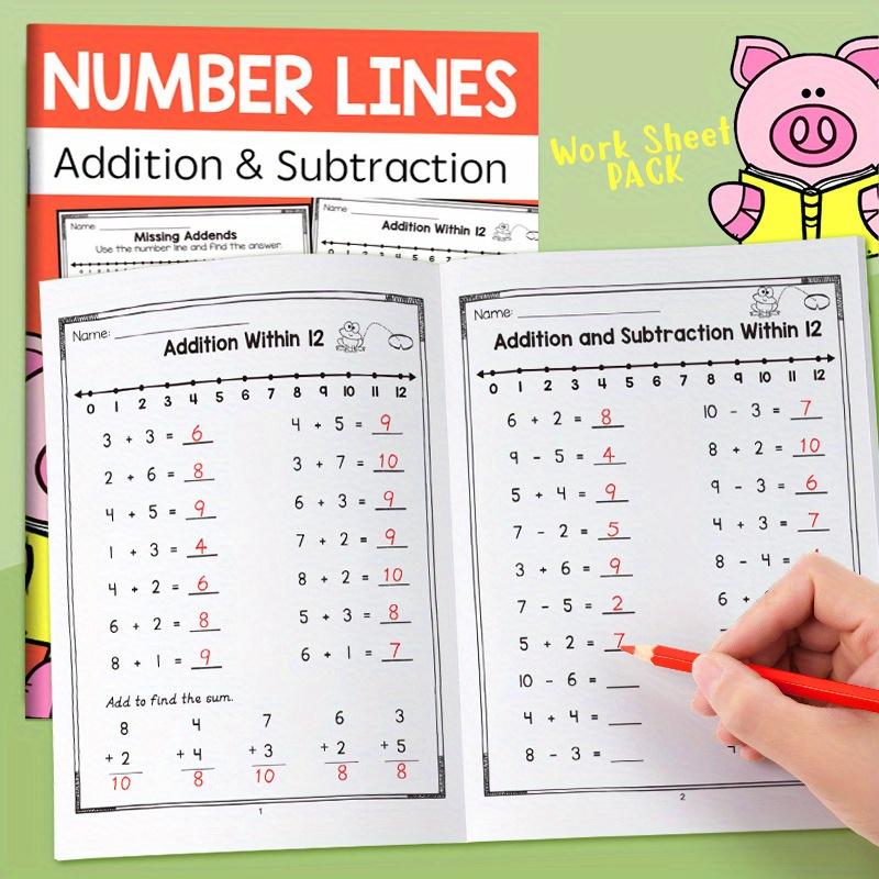 This Math Workbook Includes Mental Arithmetic Exercises For Addition And Subtraction Within 20, Suitable For Children Aged 6-12, It'S A Math Practice Book, Educational Aid, Teaching Supplies For Homeschooling, Preschool, And First Grade
