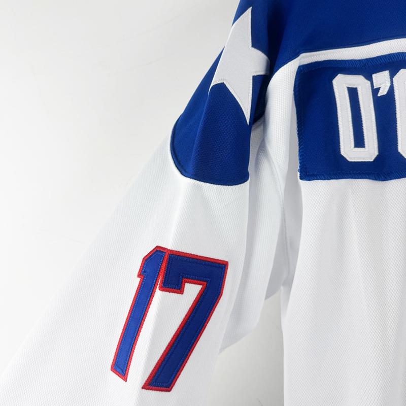 USA 1980 Miracle on Ice Olympic 90s Hockey Jersey O'CALLAHAN #17 ERUZIONE #21 CRAIG #30 Team lce Stitched Lettersand Numbers large size S-3XL white blue Outdoor sportswear vintage style match day sweatshirt Winter Olympics fan merchandise