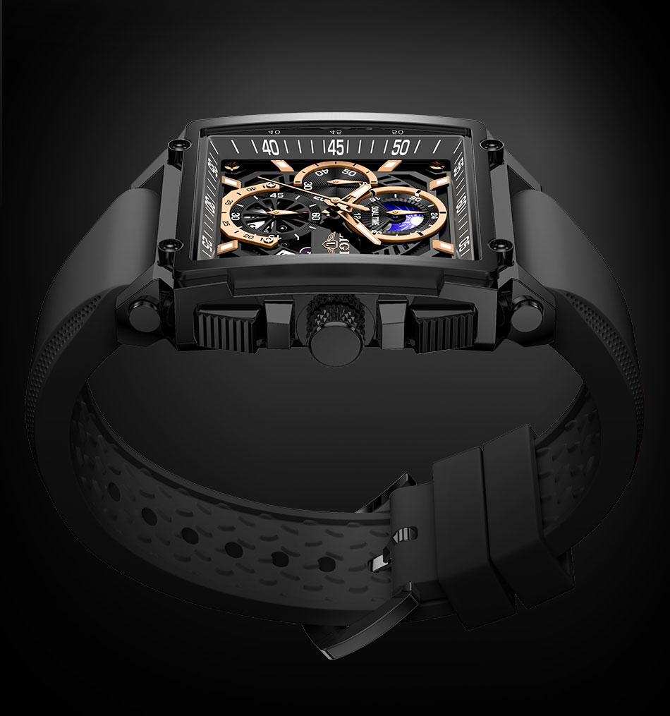 Business Fashion Square Dial Quartz Watch, Fashion Waterproo Luminous Watch for Party, Daily Clothing Decor, Trendy All-match