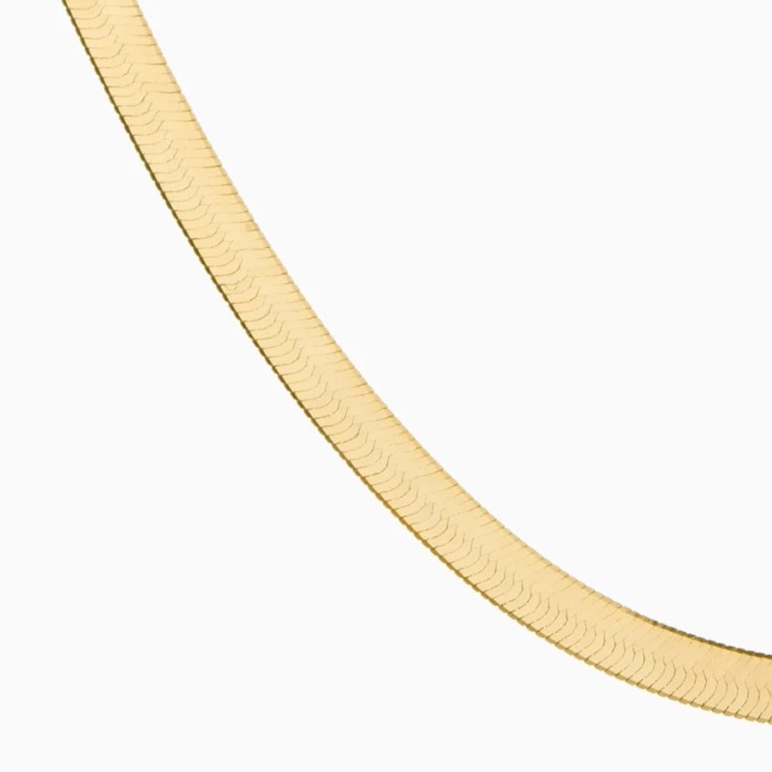 Tasiso 14K Gold Plated Snake Chain Necklace Cuban Chain Necklace for Women  Fashion Jewelry for Women Girls Gift