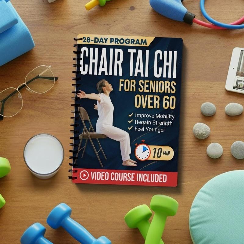 Chair Tai Chi for Seniors Over 60: Safe & Easy 10-Minute Daily Seated Flows to Improve Mobility, Regain Strength, Feel Younger, and Sharpen Your Mind | With Illustrations & Video Tutorials