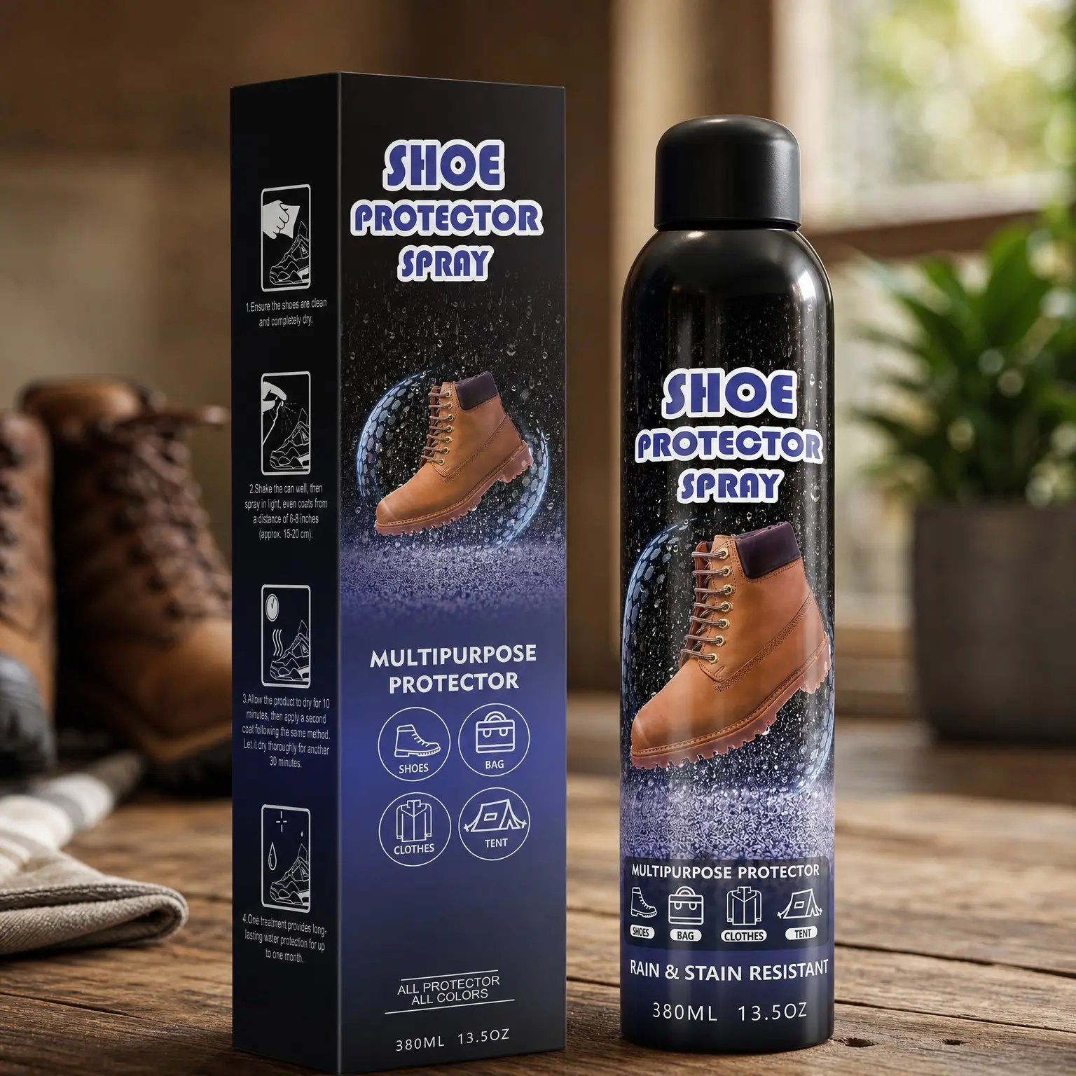 Shoe Protector Spray 13.5 oz – Waterproof Nano Rain & Stain Protection(Gift)