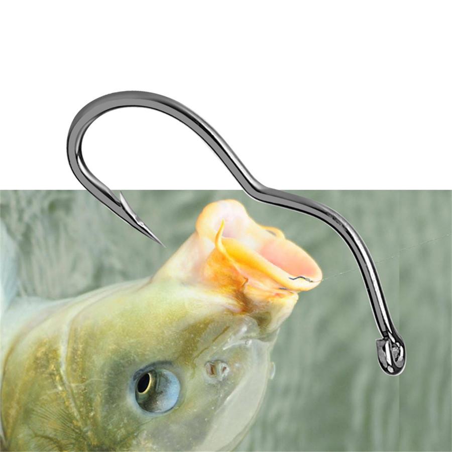 FTK 12pcs Tube-Mounted New-Style Reversible Fishing Hook: Anti-Slip, Anti-Reverse, Non-Slip, Triple-Bend with Barbs—Ideal for Wild Fishing for Crucian Carp and Common Carp