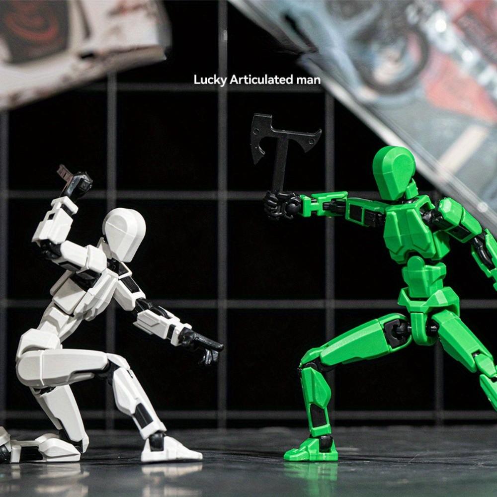 Titan Action Figure Set, Multi-Jointed Robot Model, Dynamic Pose, Detailed Design, Perfect for Collection and Desktop Decoration