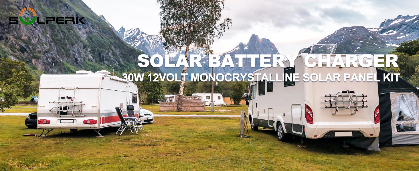 SOLPERK Solar Panel Kit 30W 12V, Solar Battery Trickle Charger Maintainer + Upgrade New Waterproof Controller + Adjustable Mount Bracket for Boat Car RV Motorcycle Marine Automotive Outdoorfun dealsforyou SOLPERK Solar Panel Kit 30W 12V, Solar Battery Trickle Charger Maintainer + Upgrade New Waterproof Controller + Adjustable Mount Bracket for Boat Car RV Motorcycle Marine Automotive Outdoorfun dealsforyou