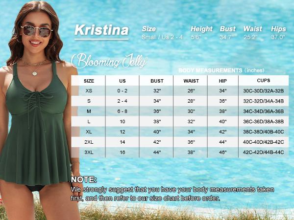 Blooming Jelly Modest Tummy Control Swimwear with Bottoms Womens Two Piece Tankini Swimsuits Blooming Jelly Modest Tummy Control Swimwear with Bottoms Womens Two Piece Tankini Swimsuits