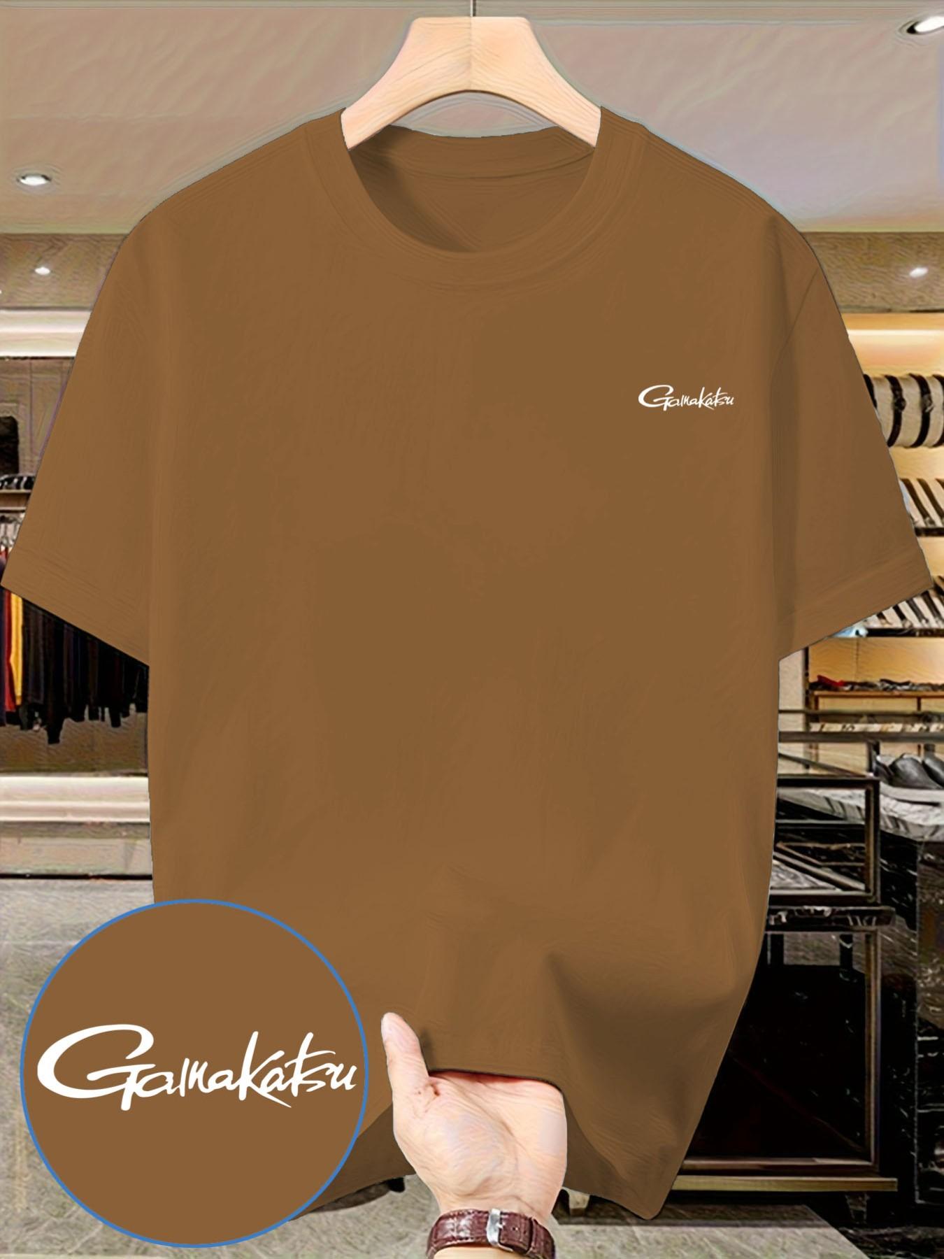 Gamma Kaz Handwritten Font T-Shirt, Essential Closet Piece, Men's Casual Streetwear, Short Sleeve, Slim Fit, No Button, with Collar