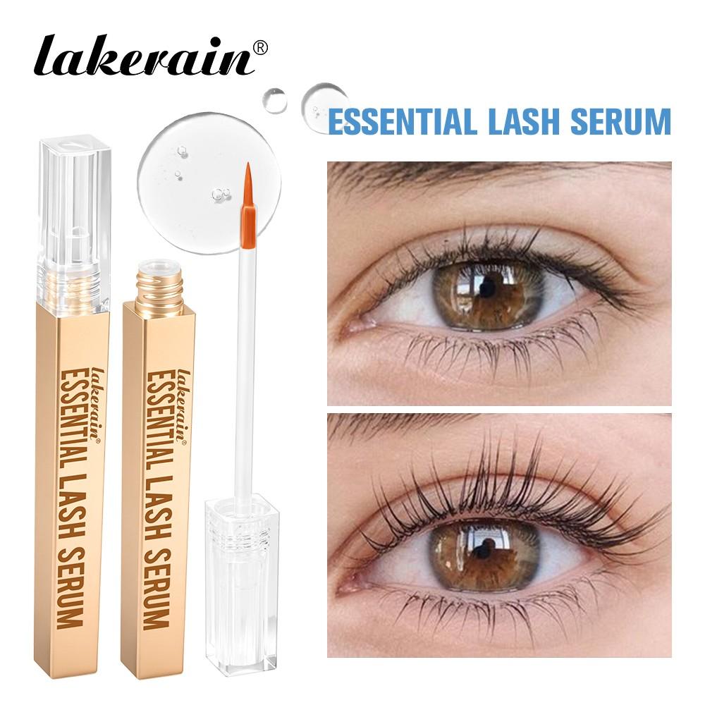 Eyelash Serum for Thicker, Lightweight Serum Strengthens Nourishes Lashes, 2 Counts Helps Longer, Fuller Looking Eyelashes, Oil-Free & Non-Greasy, Compatible with Lash Extensions, Ideal for Sparse & Fragile Lashes