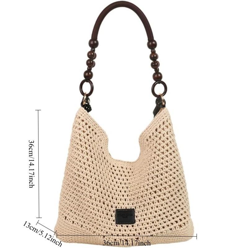 Bohemia Beach Bag for Women, Macrame Shoulder Tote Bag, Crossbody Purse, Travel Beach Bag, Summer Top-Handle Hobo Bags 2026