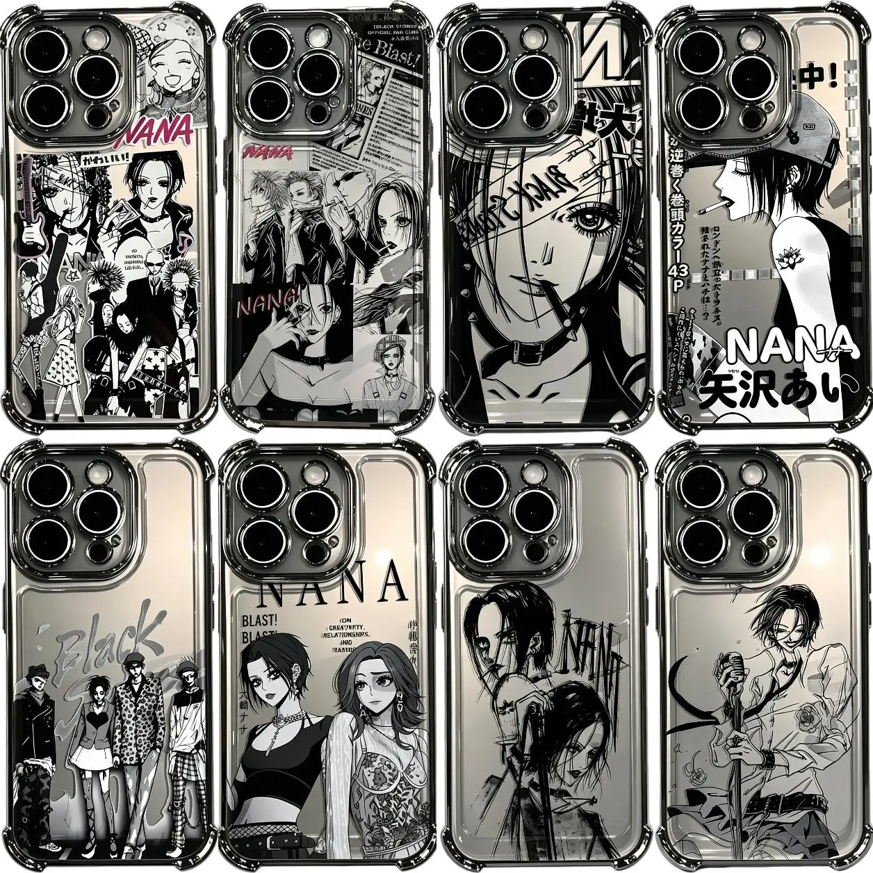 Retro Anime Nana Perfect Aesthetic Printed Soft TPU Case Anti Drop Full Protection Compatible with iPhone 17 16 15 14 13 12 11 Pro Max 17Air and Samsung S26 S25 S24 S23 S22 S21 FE Plus Ultra