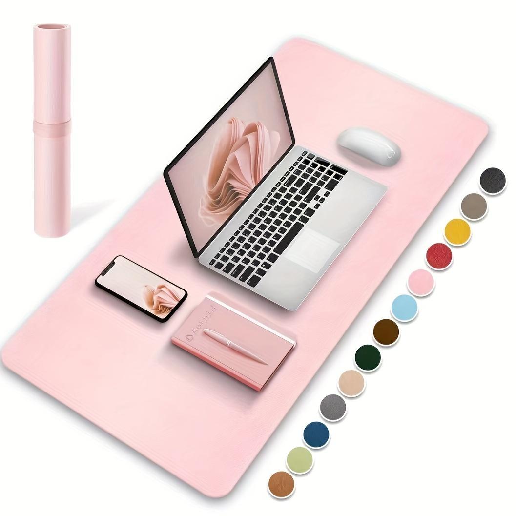Solid Color Durable Mouse Pad for Laptop, Universal Non-slip Mouse Pad, Durable PU Leather Mouse Pad, Suitable for Office & Learning, Non Slip Mousepad