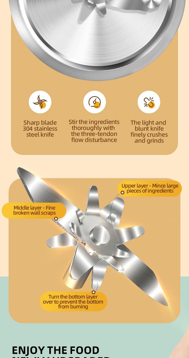 Automatic Multifunctional Household Soymilk Maker, No Cooking or Filtering Needed, Includes Juice Blender, Oatmeal Smoothie Machine, Nut Milk Machine