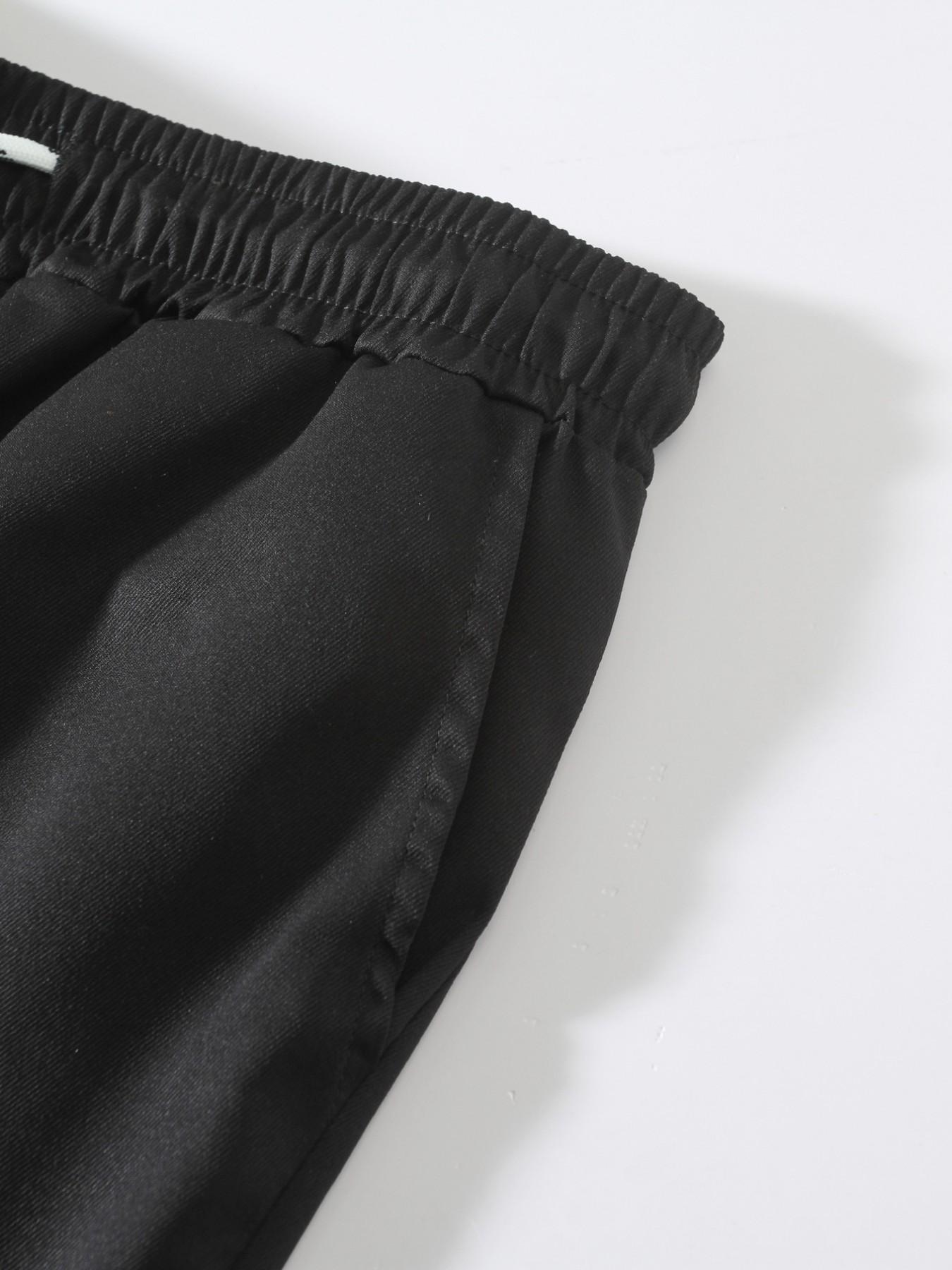 Men's Casual Tie-Back Shorts, Elastic Waist, Lightweight Sporty Shorts, with Pockets, Comfortable and Stylish, Perfect for Daily Wear