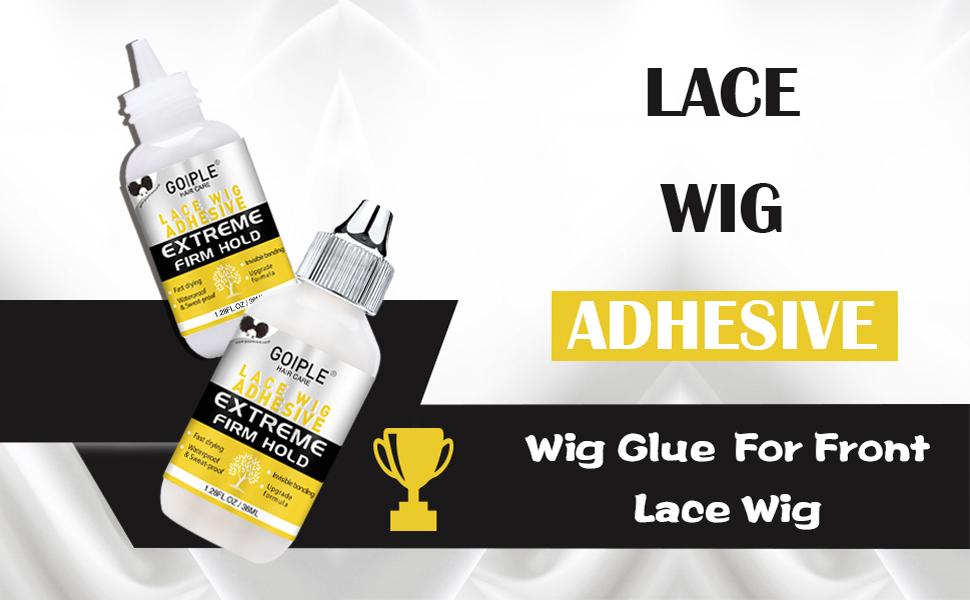 【Spring Glow-Up】Wig Adhesive Spray and Lace Glue for Extra Hold - Glueless Lace Melting Spray for Wigs Natural Gel Fast Drying Haircare Protect Edges Hairpiece