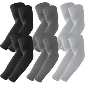 6 Pairs UV Sun Protection Arm Sleeves, UPF 50 Sports Cooling Arm Compression Sleeves for Men Women Teenager